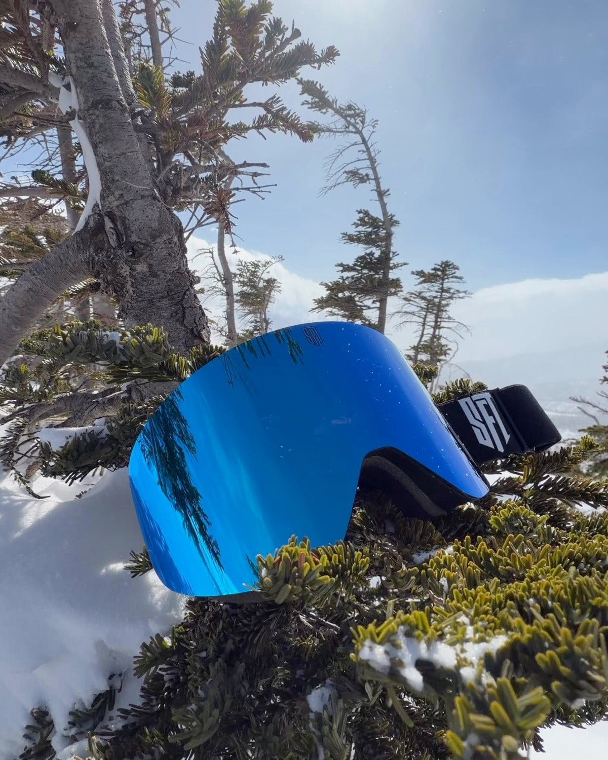 FAST Magnetic Custom Snow Goggles — Bluebird days