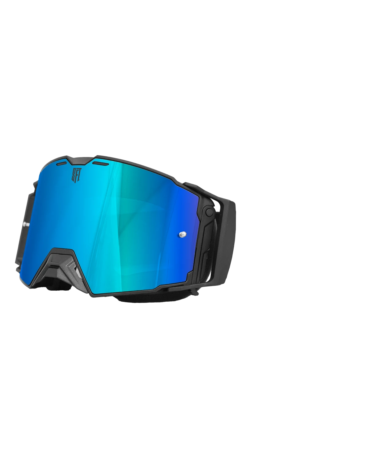 Custom Flatout Goggle — Black / Blue / Black White SFT