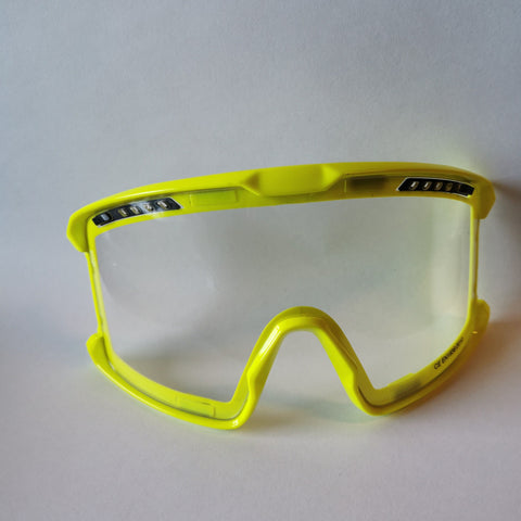 SFT RACE YELLOW GOGGLES, MAGNETIC LENS, CLEAR